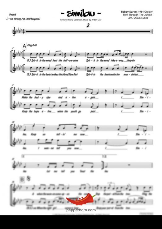 Similau (Bobby Darin) 4 Horn Trumpet II