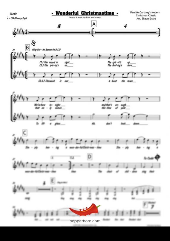 Wonderful Christmastime (Paul McCartney) 4 Horn Trumpet II