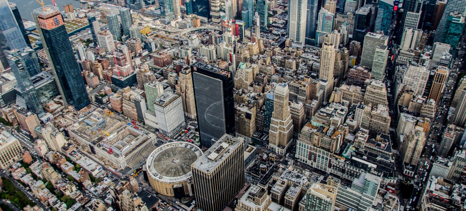 high-angle photography of city
